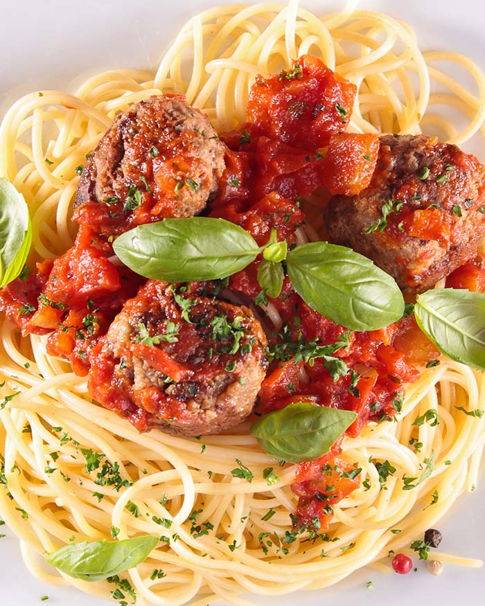 Recette Spiga - Spaghetti aux boulettes de viande 